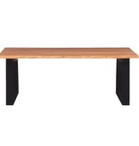 VidaXL Salontafel massief acaciahout 110x60x40 cm