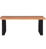 vidaXL Salontafel massief acaciahout 110x60x40 cm