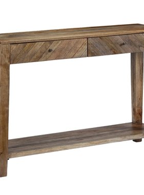 VidaXL Wandtafel 118x30x80 cm massief mangohout