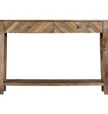 vidaXL Wandtafel 118x30x80 cm massief mangohout