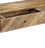 vidaXL Wandtafel 118x30x80 cm massief mangohout