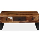 VidaXL Salontafel 90x50x35 cm massief sheeshamhout