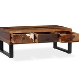 VidaXL Salontafel 90x50x35 cm massief sheeshamhout