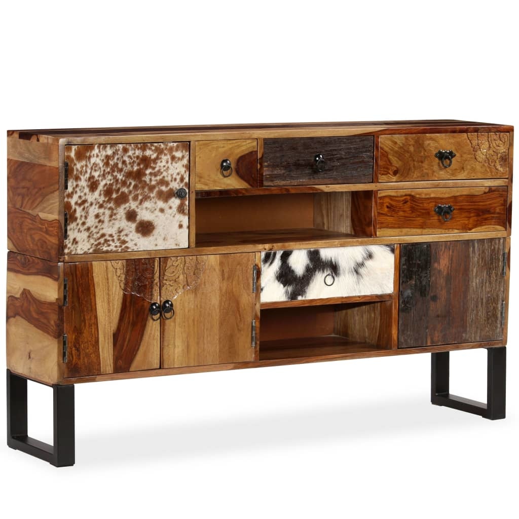 VidaXL Dressoir 140x30x80 cm massief sheeshamhout