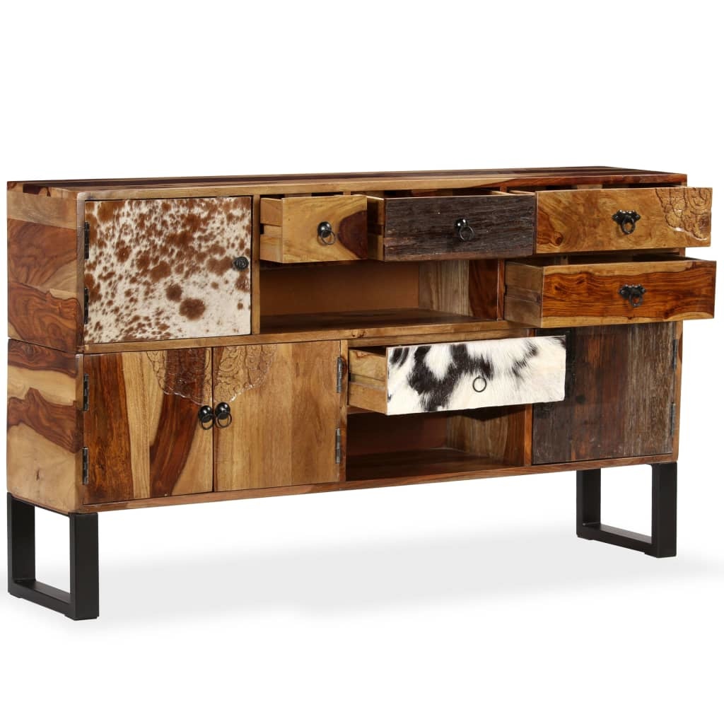 VidaXL Dressoir 140x30x80 cm massief sheeshamhout