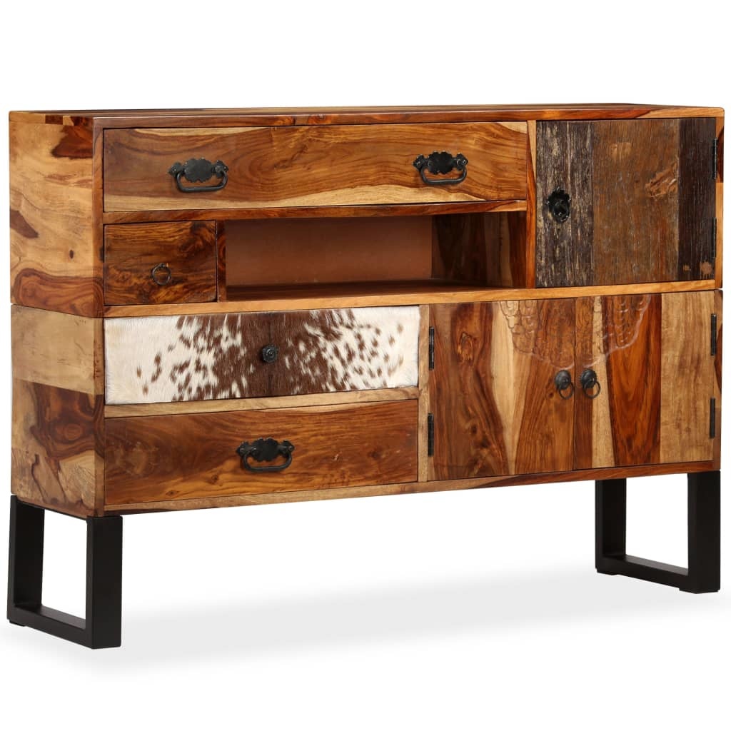 VidaXL Dressoir 115x30x80 cm massief sheeshamhout