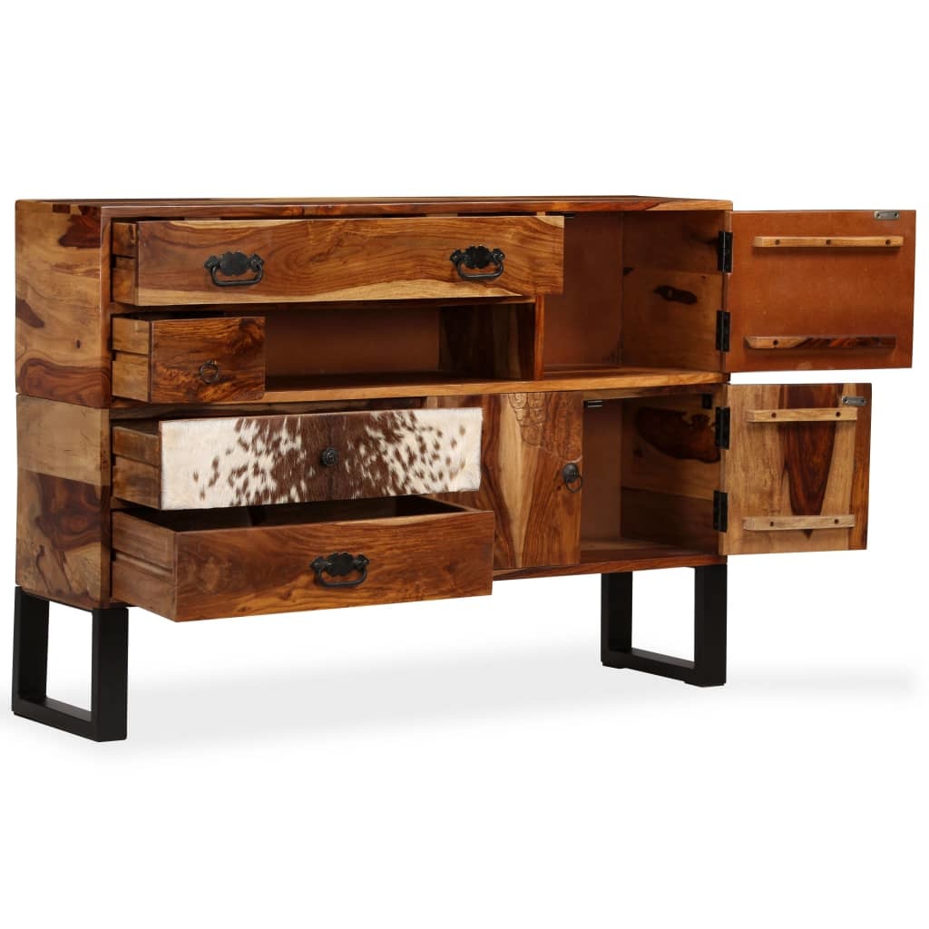 VidaXL Dressoir 115x30x80 cm massief sheeshamhout