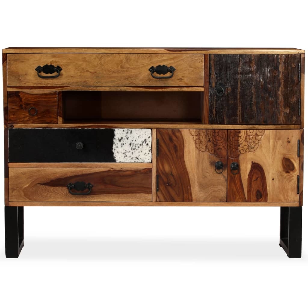 VidaXL Dressoir 115x30x80 cm massief sheeshamhout