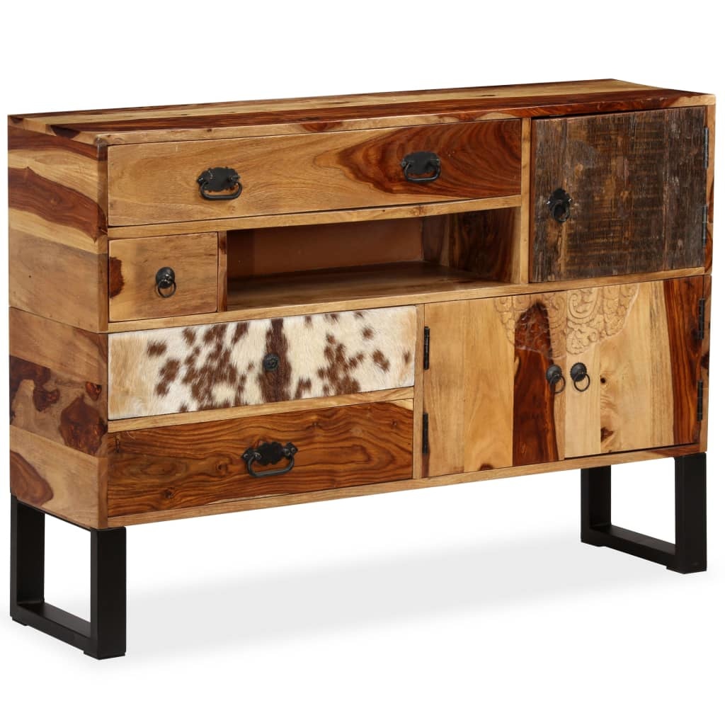 VidaXL Dressoir 115x30x80 cm massief sheeshamhout