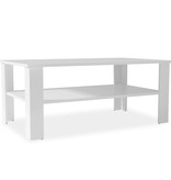 vidaXL Salontafel 100x59x42 cm spaanplaat wit