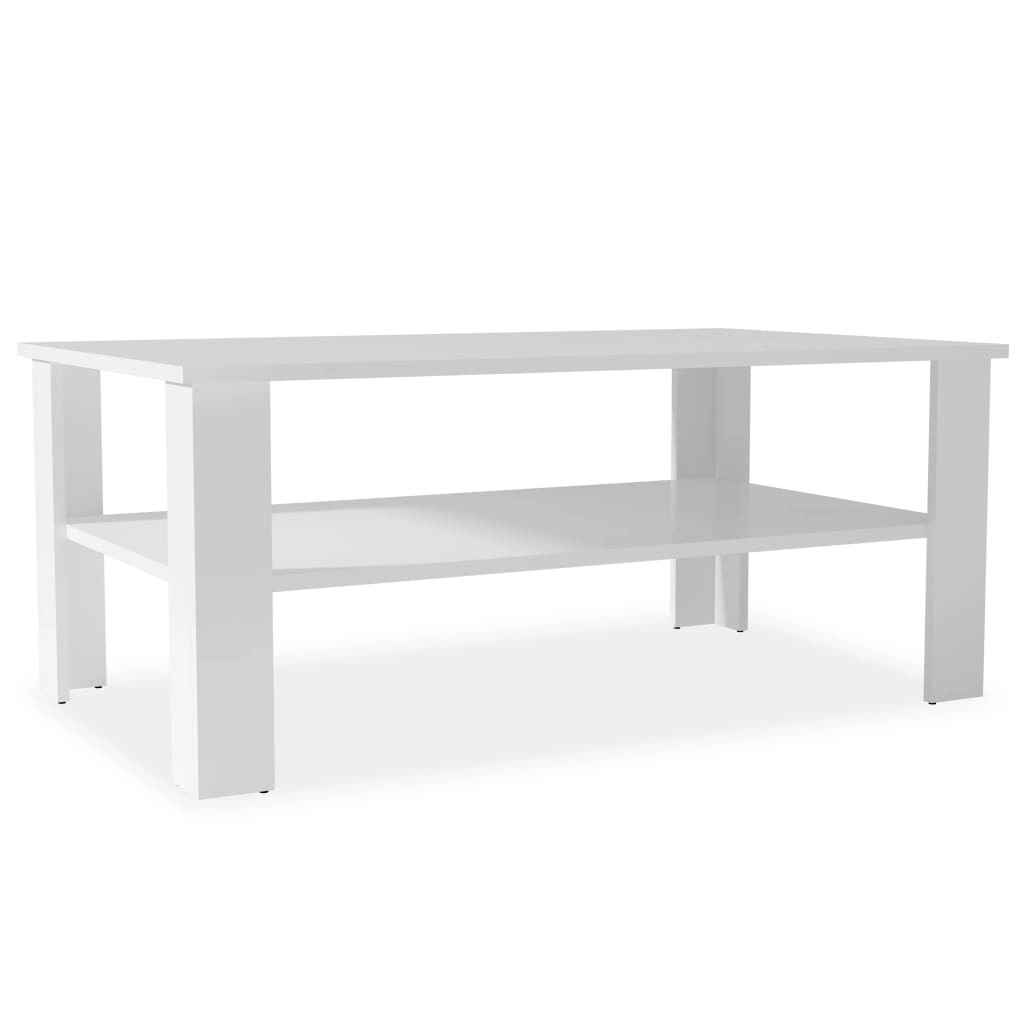 vidaXL Salontafel 100x59x42 cm spaanplaat wit