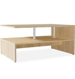 vidaXL Salontafel 90x59x42 cm spaanplaat eiken