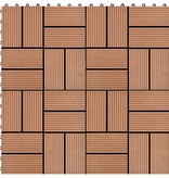 vidaXL 22 st Terrastegels 30x30 cm 2 m² HKC bruin