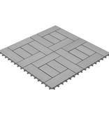 VidaXL 22 st Terrastegels 30x30 cm 2 m² HKC grijs