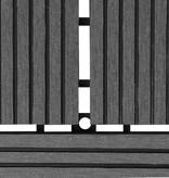 VidaXL 22 st Terrastegels 30x30 cm 2 m² HKC grijs