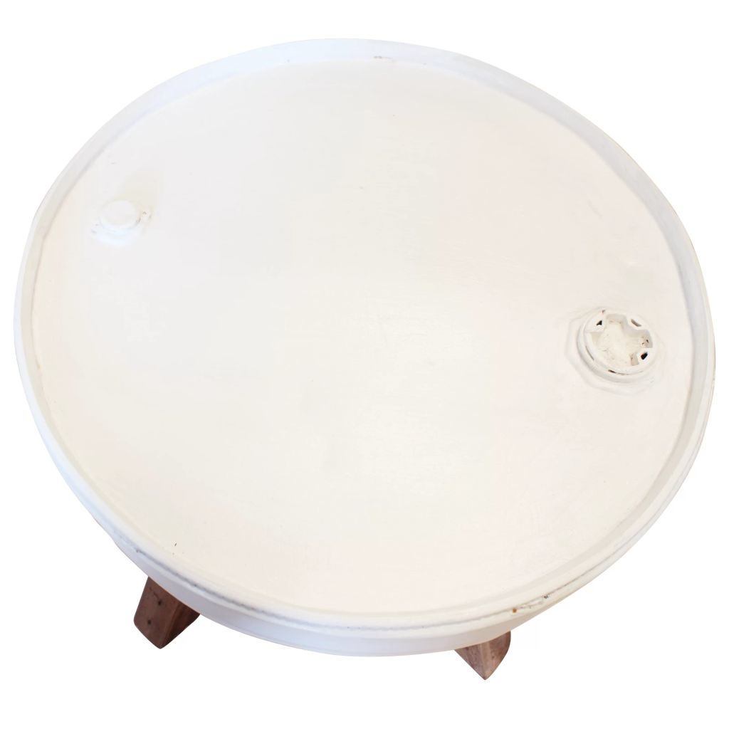 VidaXL Salontafel 60x45 cm massief gerecycled hout wit