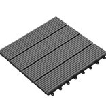 VidaXL 22 st Terrastegels 30x30 cm 2 m² HKC grijs