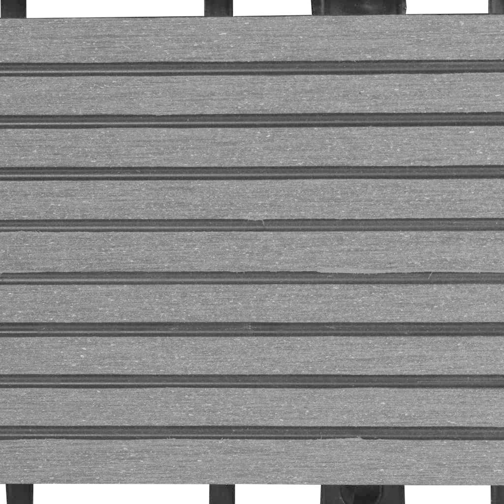 VidaXL 22 st Terrastegels 30x30 cm 2 m² HKC grijs