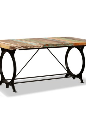 VidaXL Eettafel 180 cm massief gerecycled hout