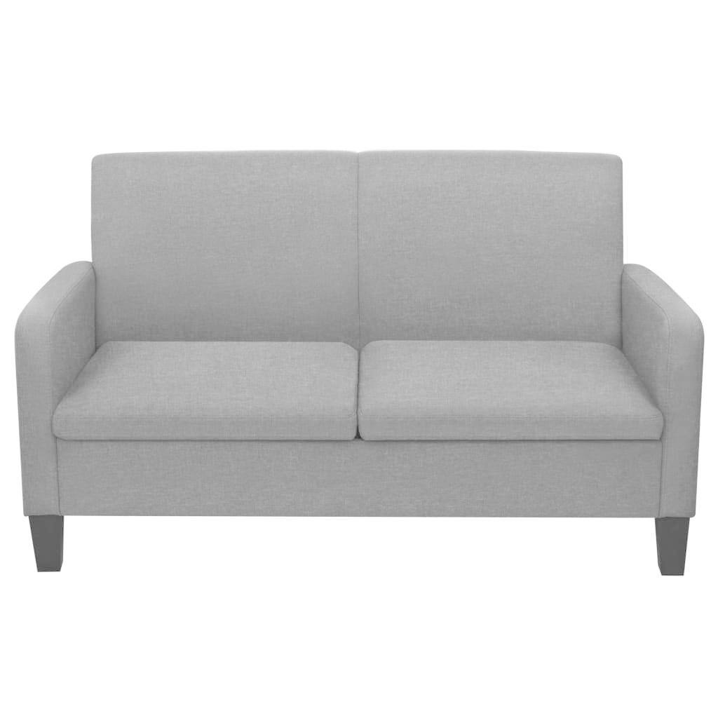 VidaXL Tweezitsbank 135x65x76 cm donkergrijs