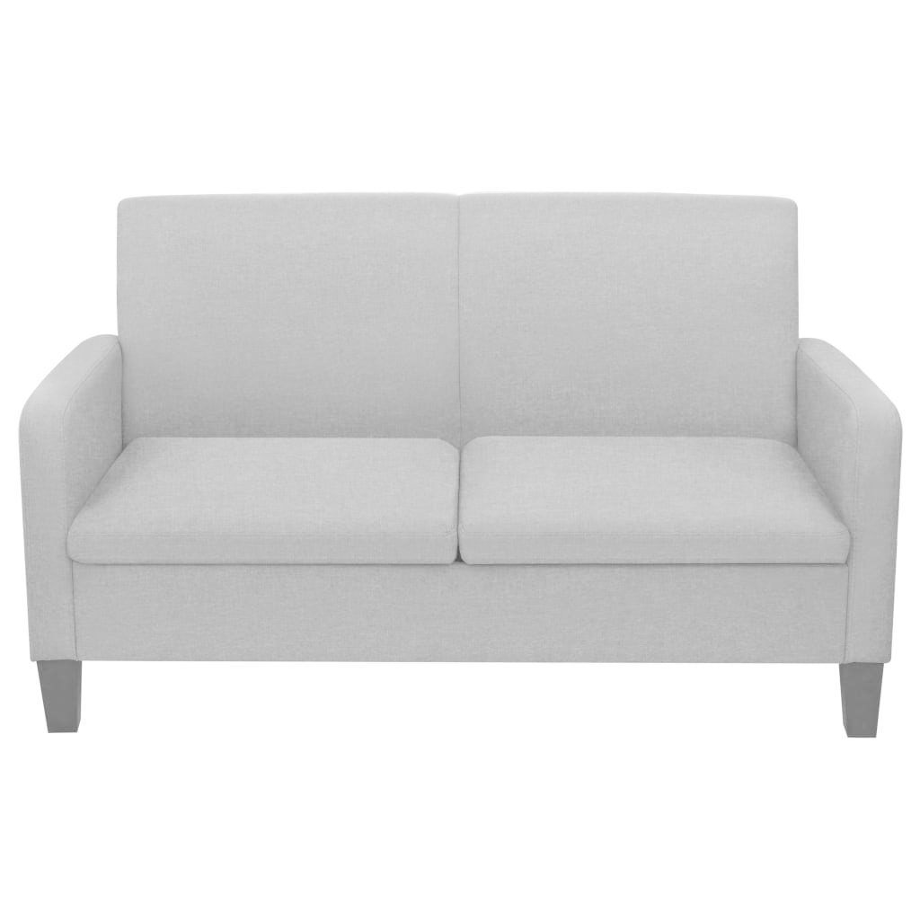 VidaXL 2-zitsbank 135x65x76 cm lichtgrijs