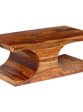 VidaXL Salontafel 90x50x35 cm massief sheeshamhout
