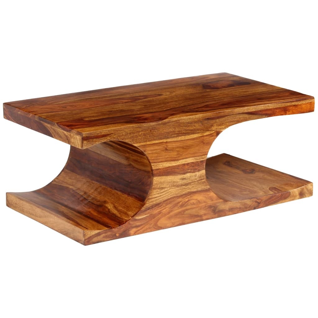 VidaXL Salontafel 90x50x35 cm massief sheeshamhout