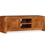 vidaXL Tv-meubel 120x30x40 cm massief hout met sheesham afwerking