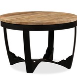 VidaXL Bijzettafel 60x40 cm massief ruw mangohout