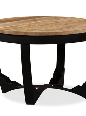 VidaXL Bijzettafel 60x40 cm massief ruw mangohout