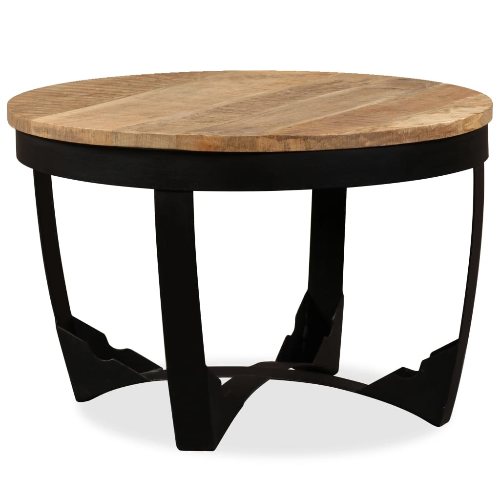 VidaXL Bijzettafel 60x40 cm massief ruw mangohout
