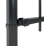 VidaXL Tuinhek met speren bovenkant 13,6x0,6 m staal zwart