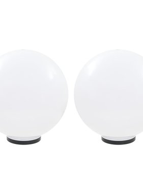 VidaXL LED-bollampen 2 st rond 50 cm PMMA