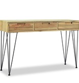 vidaXL Wandtafel 120x35x76 cm massief teakhout