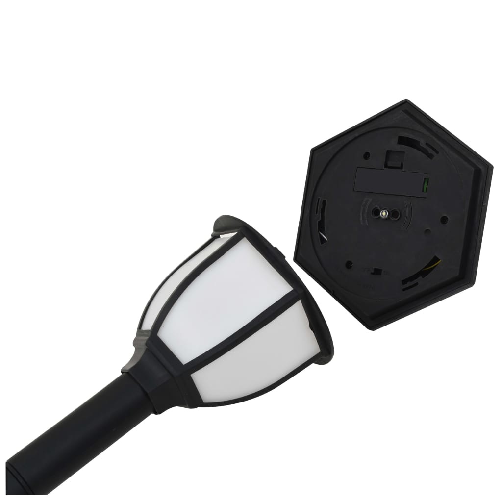 vidaXL Solarlampen 6 st LED zwart