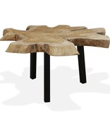 VidaXL Salontafel 80x70x38 cm echt teakhout
