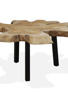 VidaXL Salontafel 80x70x38 cm echt teakhout
