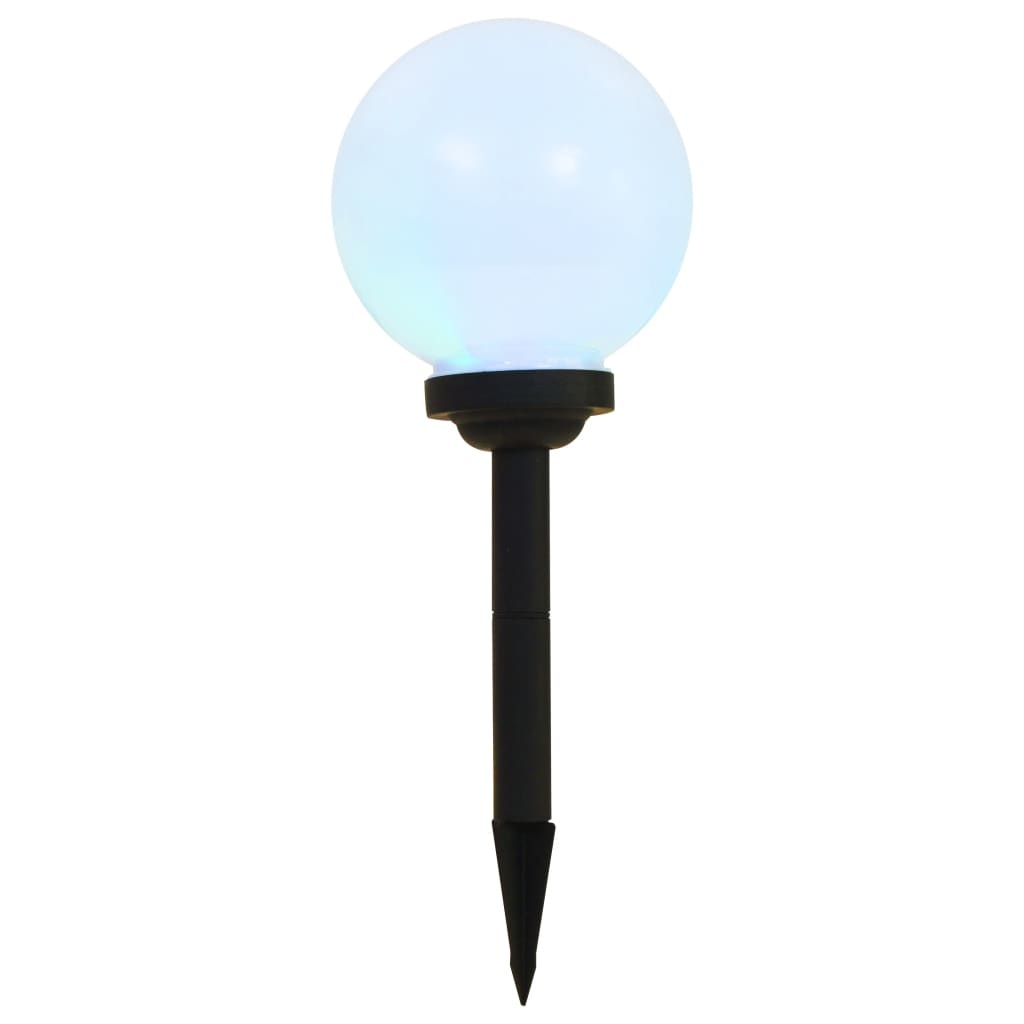 vidaXL Solarlampen 6 st LED rond 20 cm RGB