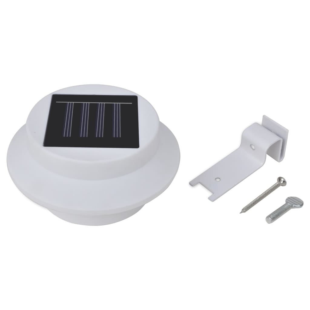 VidaXL Schuttinglampen 12 st solar LED wit