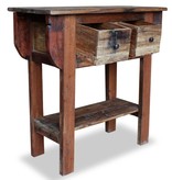 VidaXL Wandtafel 80x35x80 cm massief gerecycled hout