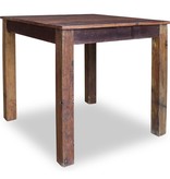 VidaXL Eettafel 82x80x76 cm massief gerecycled hout