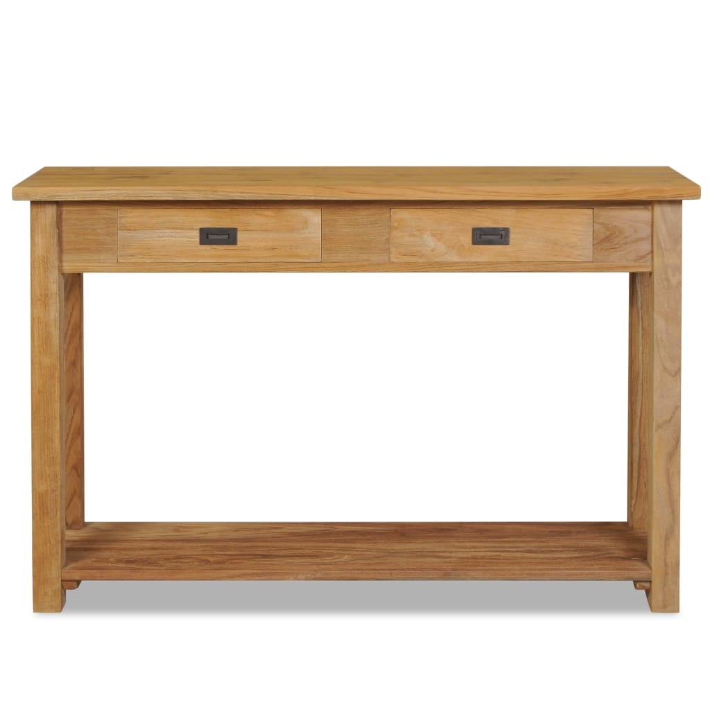VidaXL Wandtafel 120x30x80 cm massief teakhout