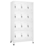 vidaXL Lockerkast met 12 compartimenten 90x45x180 cm