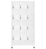 vidaXL Lockerkast met 12 compartimenten 90x45x180 cm