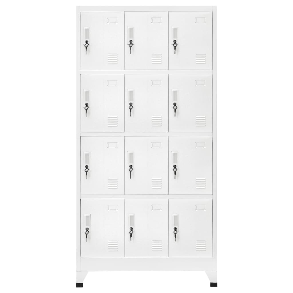 VidaXL Lockerkast met 12 compartimenten 90x45x180 cm