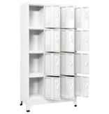 VidaXL Lockerkast met 12 compartimenten 90x45x180 cm