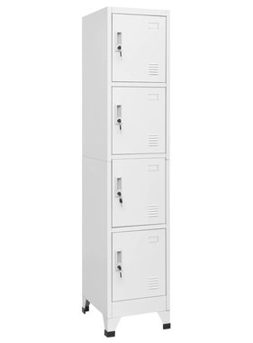 VidaXL Lockerkast met 4 vakken 38x45x180 cm