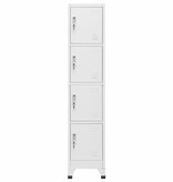 VidaXL Lockerkast met 4 vakken 38x45x180 cm