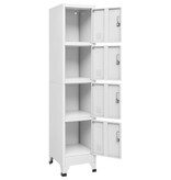 vidaXL Lockerkast met 4 vakken 38x45x180 cm