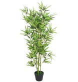 vidaXL Kunst bamboe plant met pot 120 cm groen